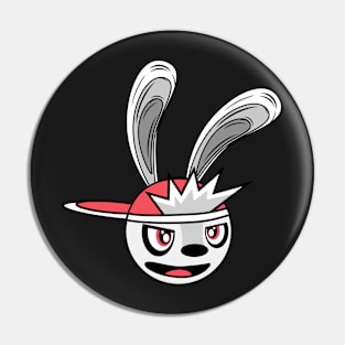 Mischievous-Smiling Jackrabbit Engarde Pin