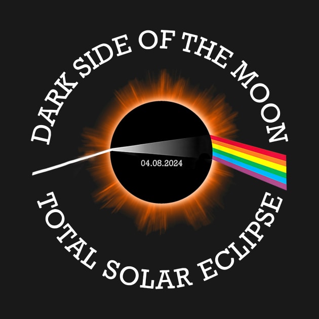 Total Solar Eclipse 04 08 24 Rainbow Totality Dark Side Moon by CrosbyD