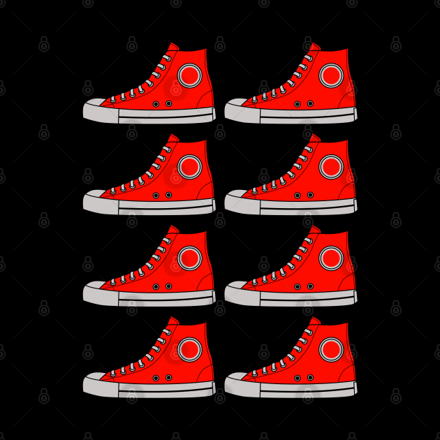 Red Sneakers by 1001Kites