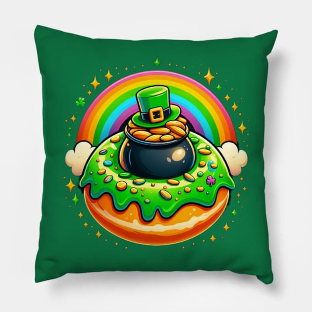 Pot 'O Gold Donut Pillow by Donut Duster Designs