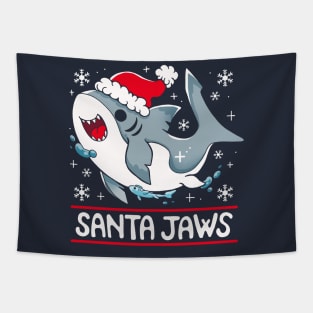 Santa Jaws Tapestry