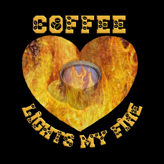 Coffee gets me goingT-Shirt mug coffee mug apparel hoodie sticker gift Coffee lights my fire by LovinLife