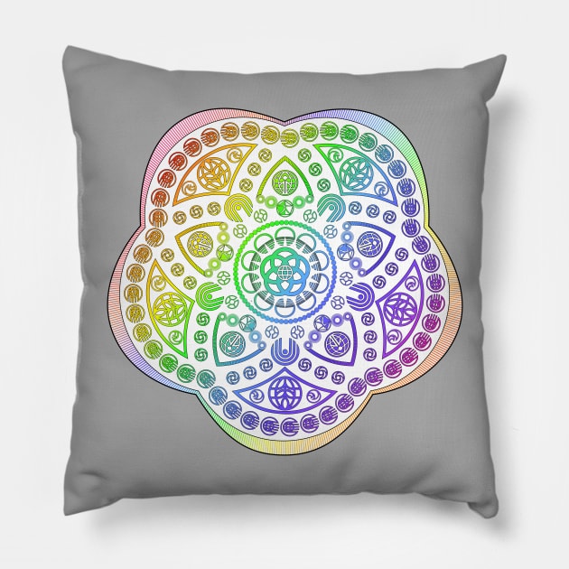 EPCOT Lotus Mandala Pillow by Florida Project