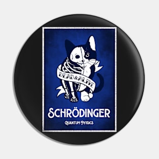 Erwin Schrödinger CatErwin Schrödinger Cat Dead and Alive Pin