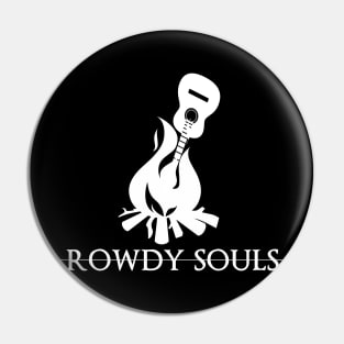 Rowdy Souls Bonfire Guitar Logo Pin