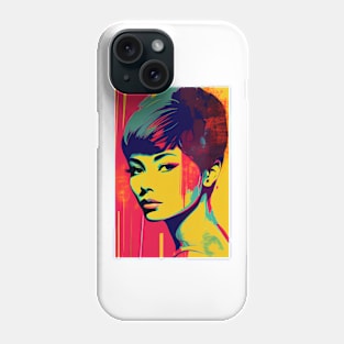 Vintage woman in pop-art style Phone Case