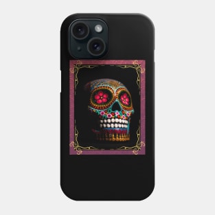 Colorful Day of the Dead Skull Phone Case