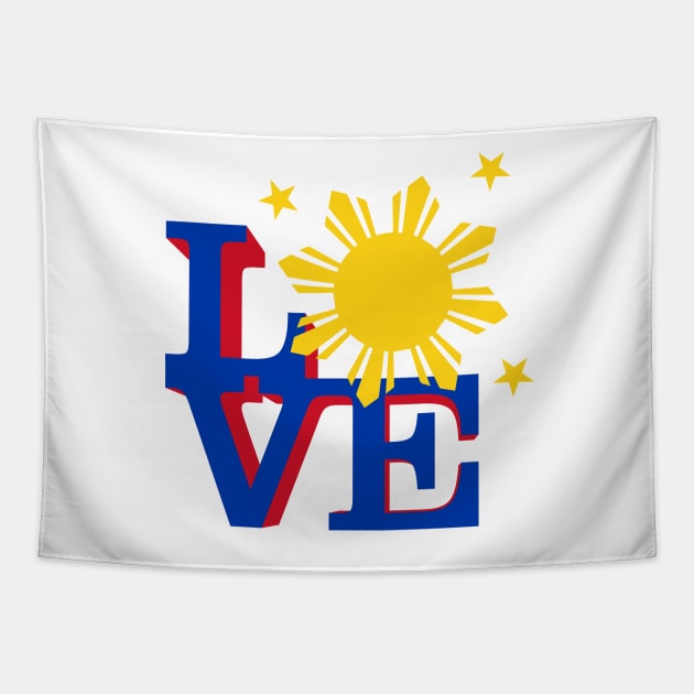 Filipino Sun Love Tapestry by SkarloCueva