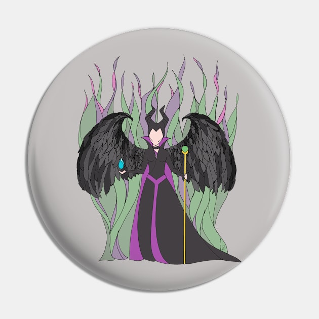 Mistress of Evil...Maleficent Pin by MellyLunaDesigns