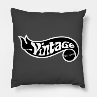 Vintage Collector - HotWheels style (Black & White) Pillow