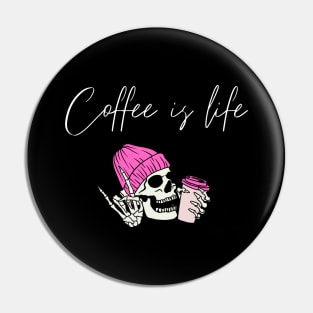 But first coffee funny gift Pin