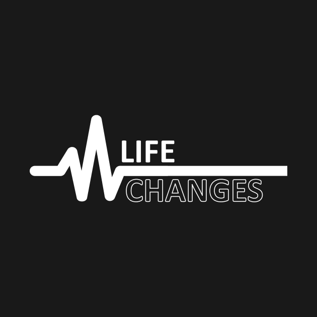 Life Changes Like ECG - It Moves Up & Down Meaning Full Art by mangobanana