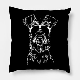 Funny Irish Terrier sunglasses cool dog Pillow