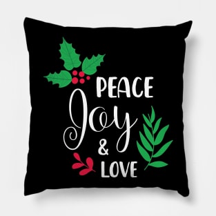 Peace Day and Love - Merry Christmas Gift Pillow