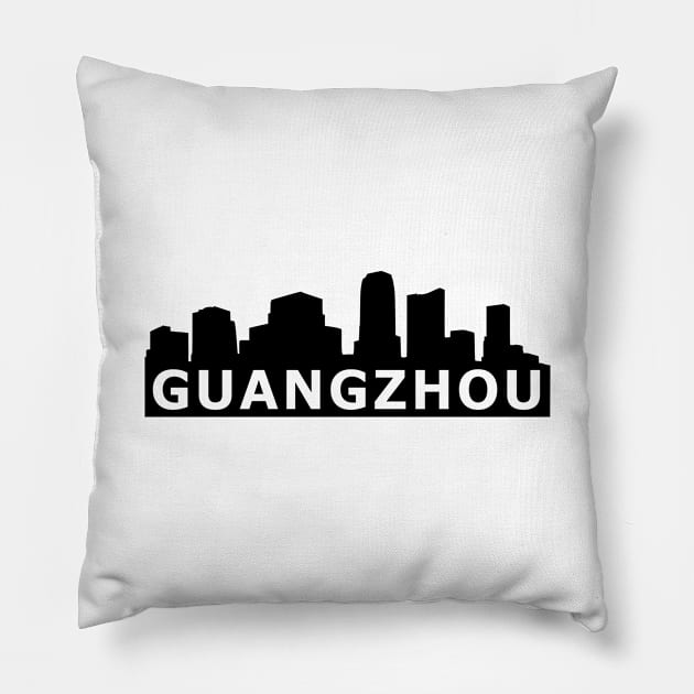 Guangzhou Skyline Pillow by gulden