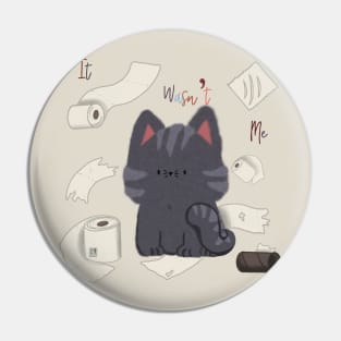 Kawaii Cat: It wasn't me Pin