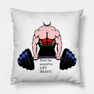 Power lifting motivation Pillow