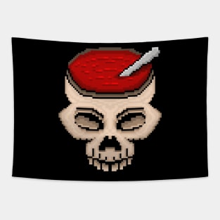 Horror Soup Skull Tapestry