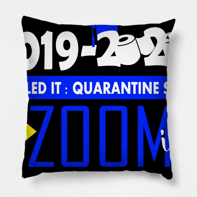 8th grade 2020 nailed it zooming into high school..8th grade graduation gift Pillow by DODG99