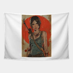 Tomb Raider Remastered Artwork Tapestry