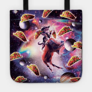 Cowboy Space Cat On Goat Unicorn - Taco Tote