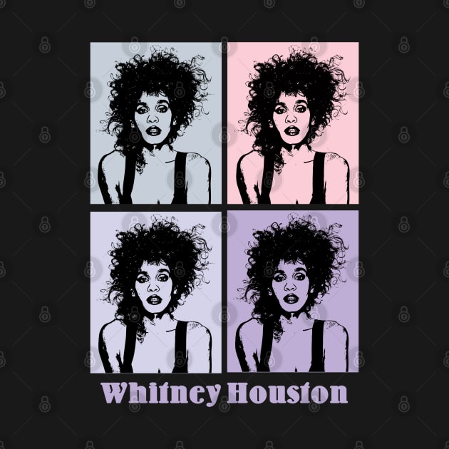 Whitney Houston 80s Pop Art by KERIKIL