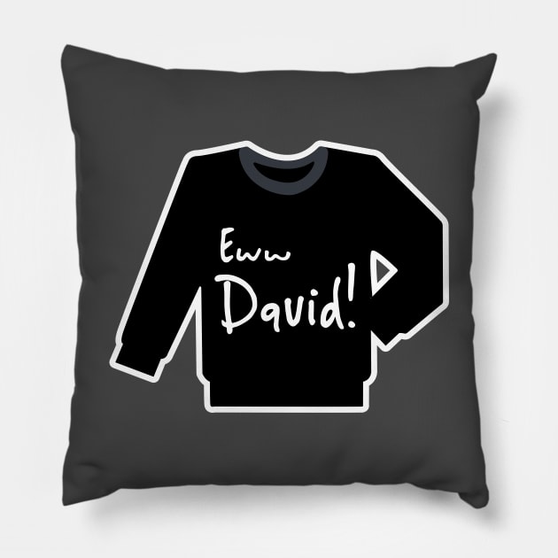 Schitts creek David rose sweater Pillow by Prita_d