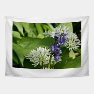 English Wild Flowers - Bluebell and Wild Garlic Tapestry