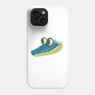 Cute Aligator Drawing Phone Case