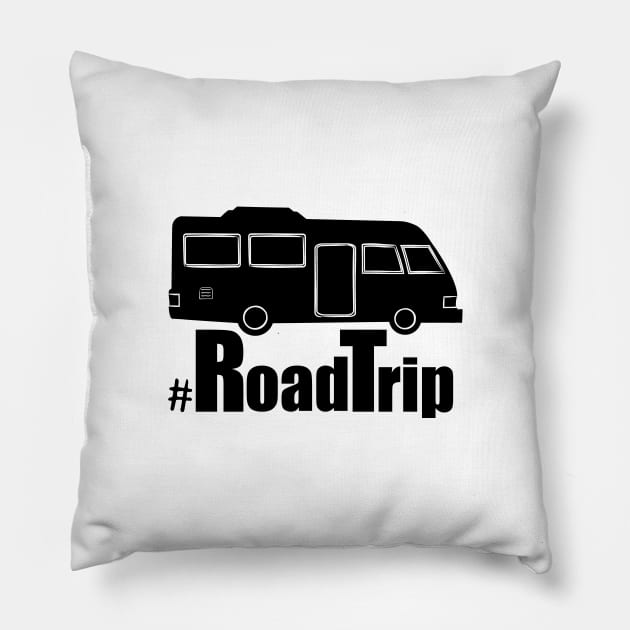 Family Road Trip Begins Pillow by notami