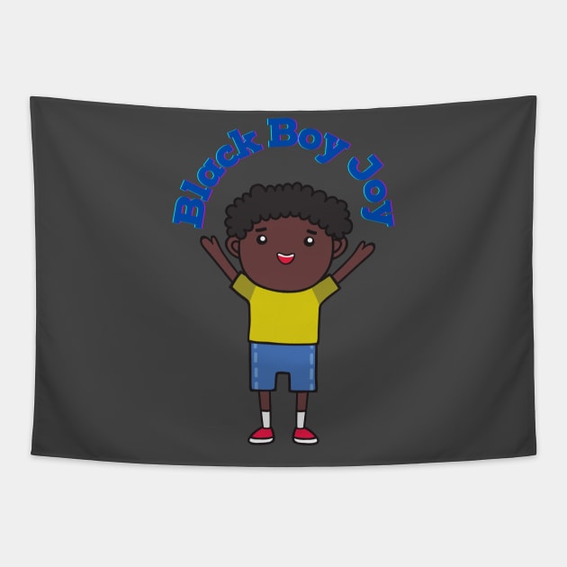 Black Boy Joy Tapestry by RATED-BLACK