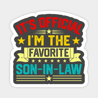 My Son In Law Is My Favorite Child Funny Family Humor Groovy Magnet