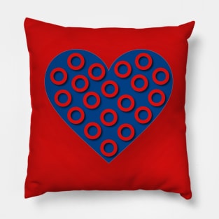 Fishman Donuts Heart Pillow