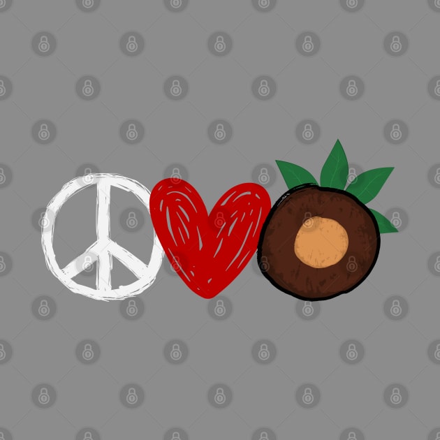 Peace Love Buckeyes by Official Friends Fanatic