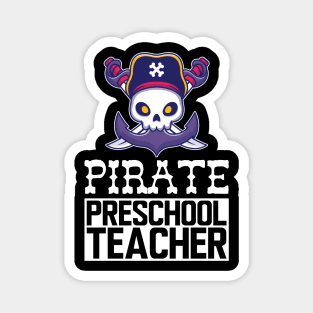 Pirate Preschool Teacher Magnet