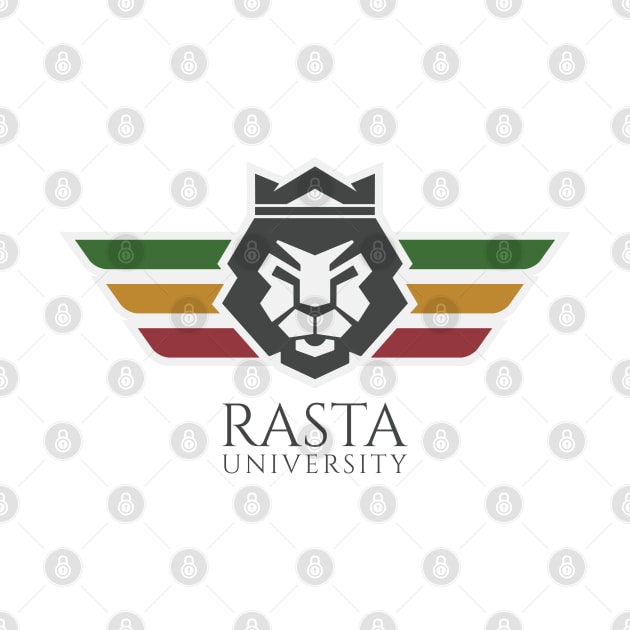 Rasta University Lion Rasta Colors Reggae by rastauniversity