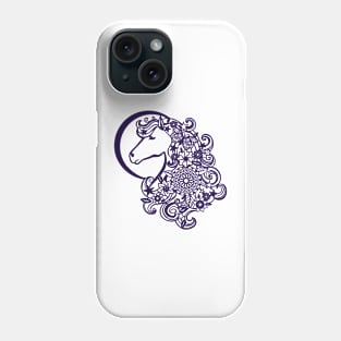 Floral Mandala Unicorn Phone Case