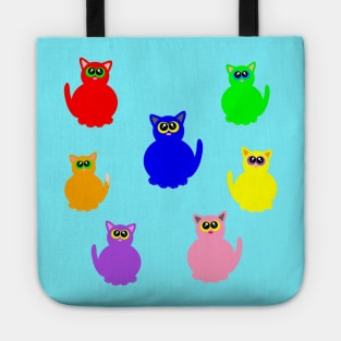 Rainbow cats Tote