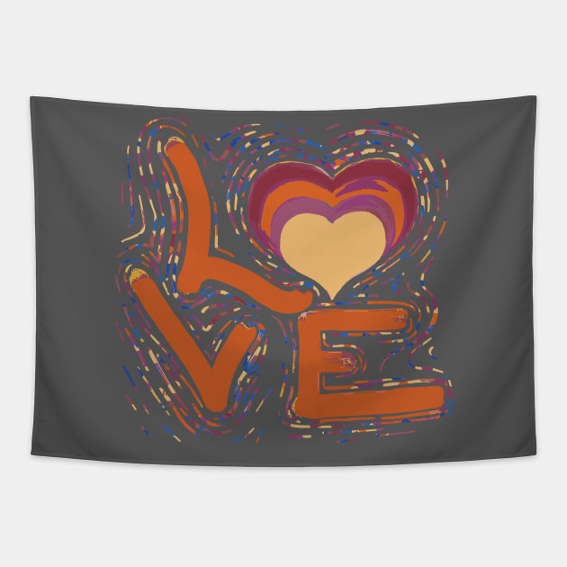 Love Gay Lgbt Lesbian Shirt Flag Tapestry by Luca loves Lili