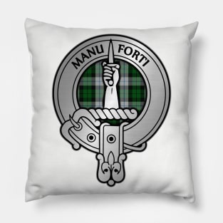 Clan MacKay Crest &Dress Tartan Pillow