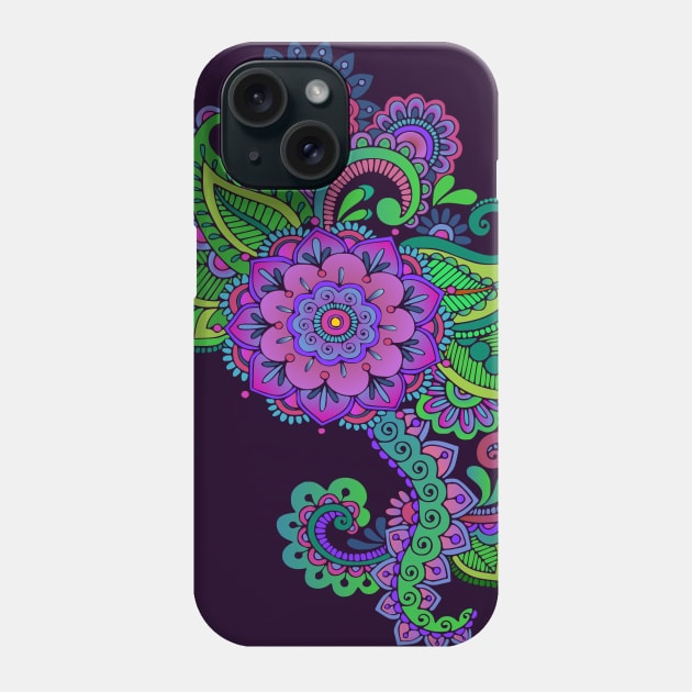 Decorative Floral Art Phone Case by AlondraHanley