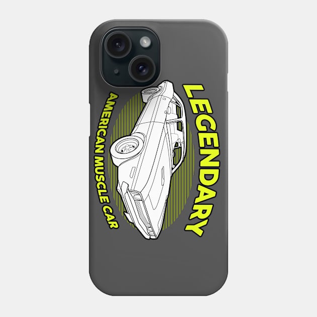 Legendary American Muscle Car Phone Case by Drumsartco