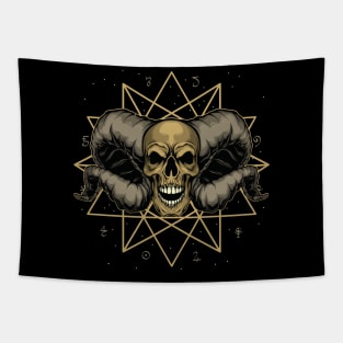 Magic Demon Skull Tapestry