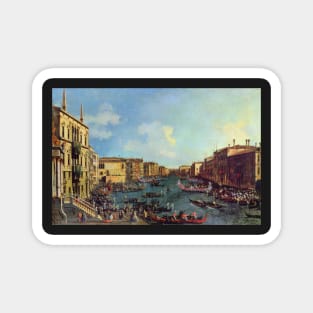 a regatta on the grand canal - Canaletto Magnet