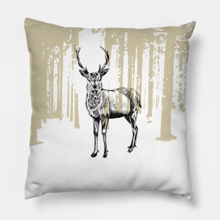 Deer print Pillow