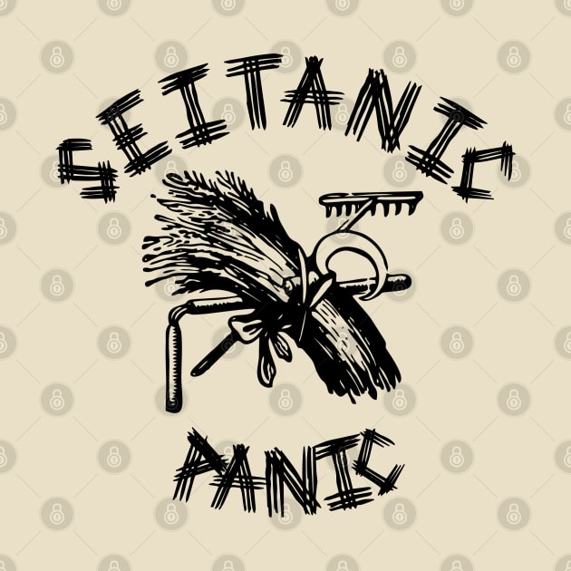 Seitanic panic (black print) by the gulayfather