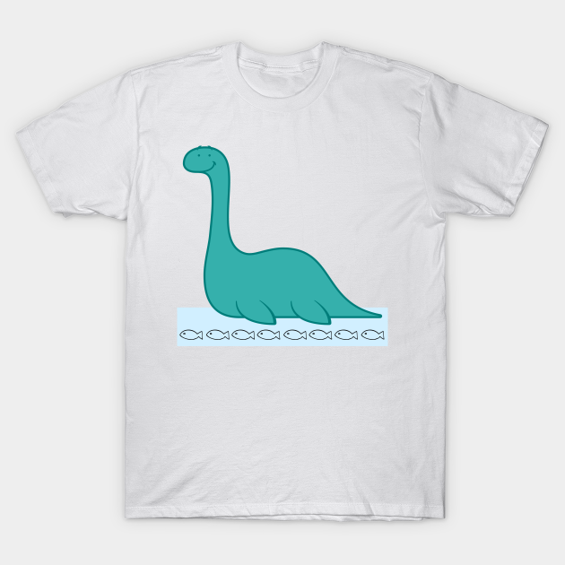 Discover Dino And Fish - Dinosaur - T-Shirt