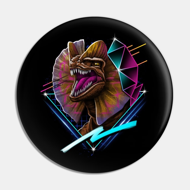 Rad Dilaphosaurus Pin by Vincent Trinidad Art