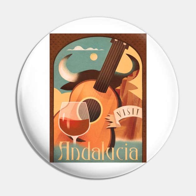 Andalucia Pin by WickIllustration