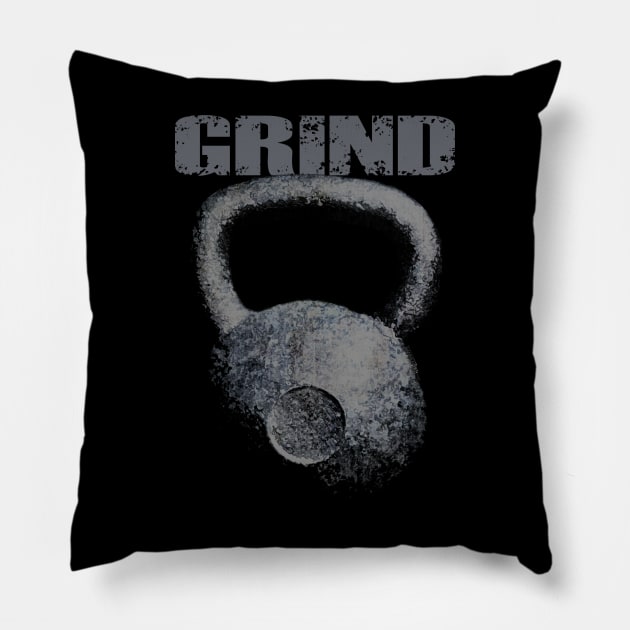 kettlebell grind Pillow by HammerPen